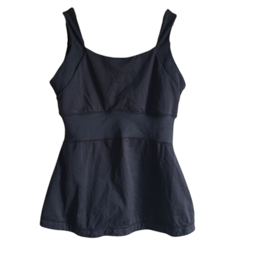 Lululemon Black Cinched‎ Waist Active Tank Top 6